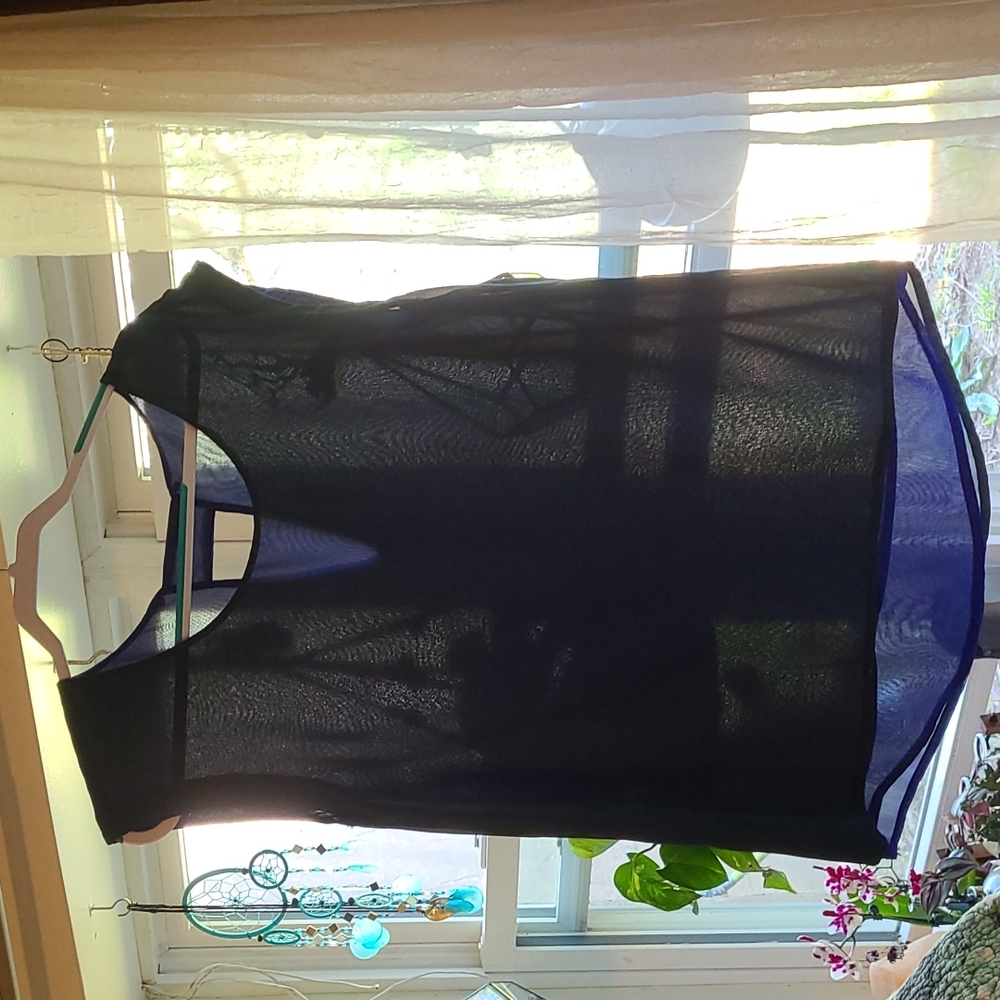Blue/black shirt reversible